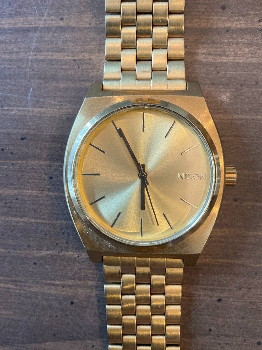 Nixon Time Teller A045-511 All Gold 37mm Watch